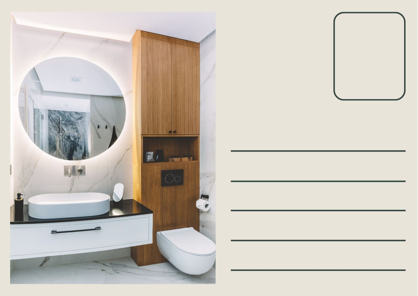 Custom Direct Mail Postcards for Bathroom Renovations | Target New Home Buyers
