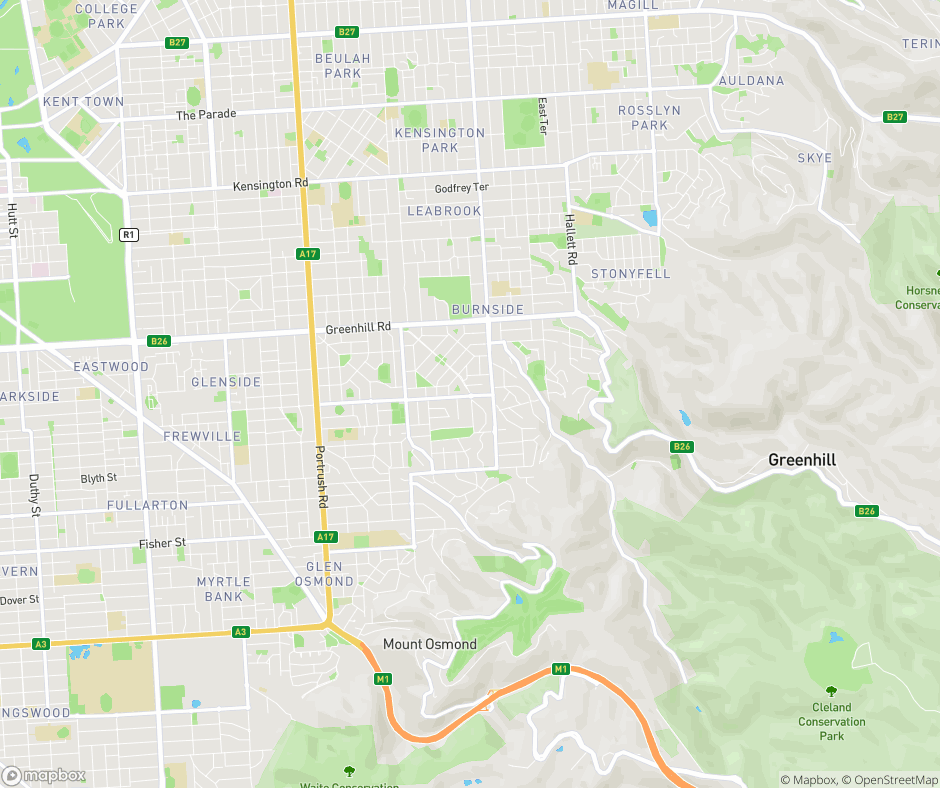 Adelaide Central and Hills Suburb Data