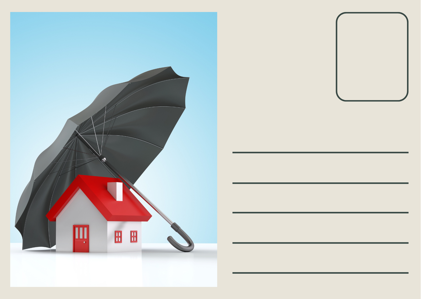 Custom Direct Mail Postcards for Home Insurance | Target New Home Buyers