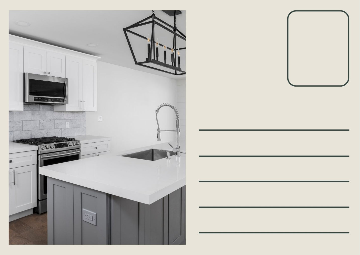 Custom Direct Mail Postcards for Kitchen Renovations | Target New Home Buyers