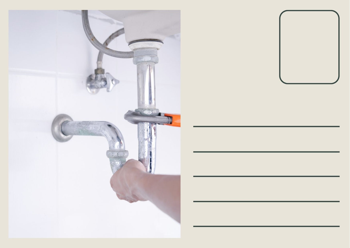 Custom Direct Mail Postcards for Plumbing Services | Target New Home Buyers